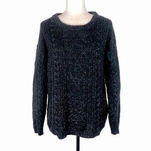 Levi's black sparkly sweater